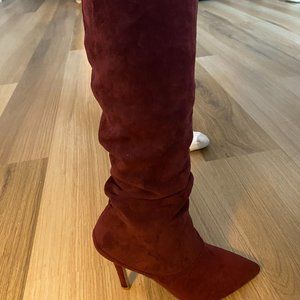 Charles by Charles David Suede Slouch High Heeled Boots